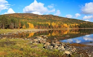 Coast of the White Sea, autumn, Russia