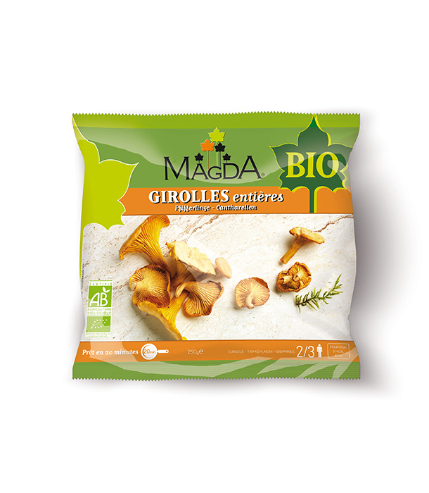 Frozen whole girolles Magda