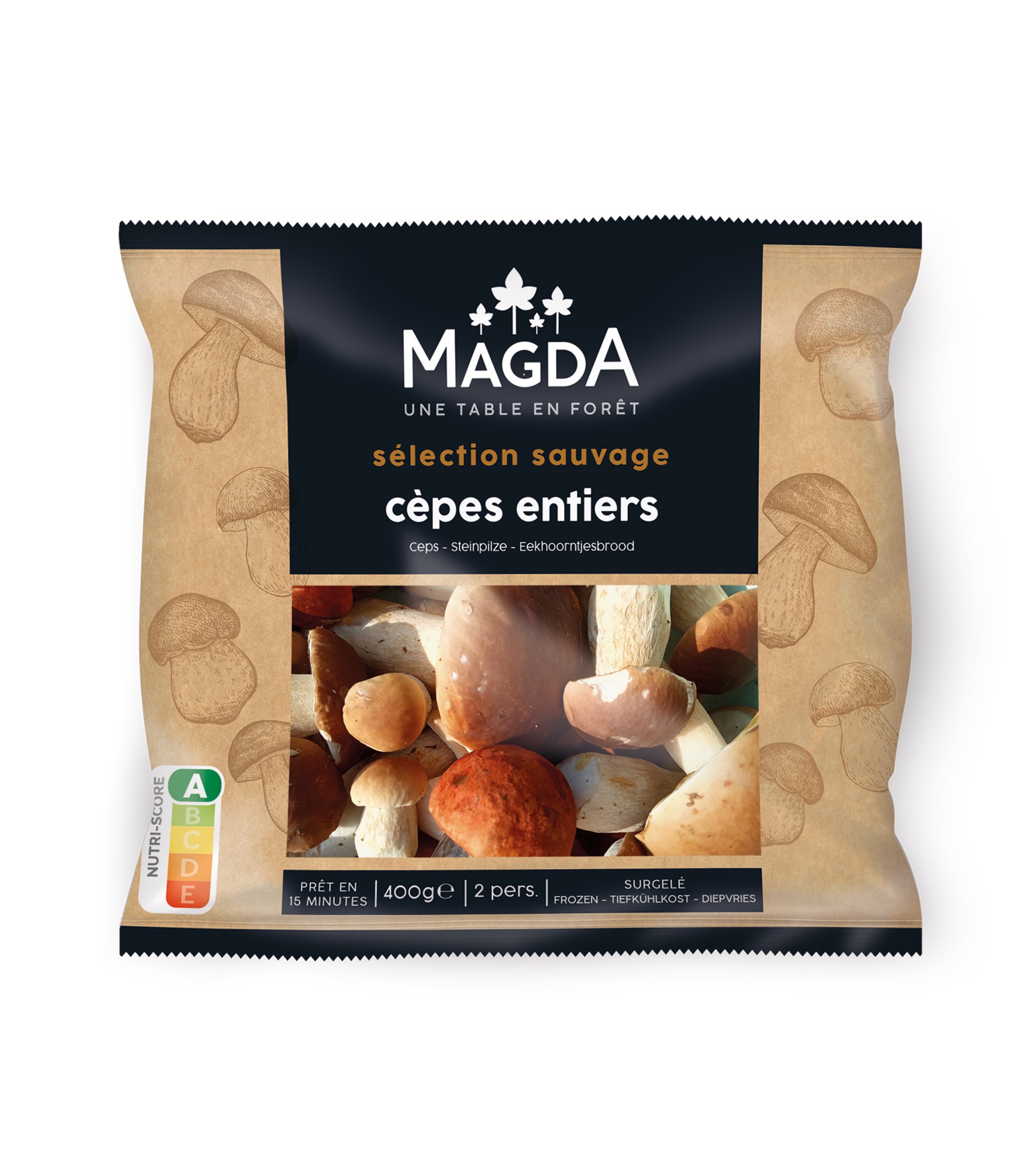 demi-cèpes coupés 300g magda