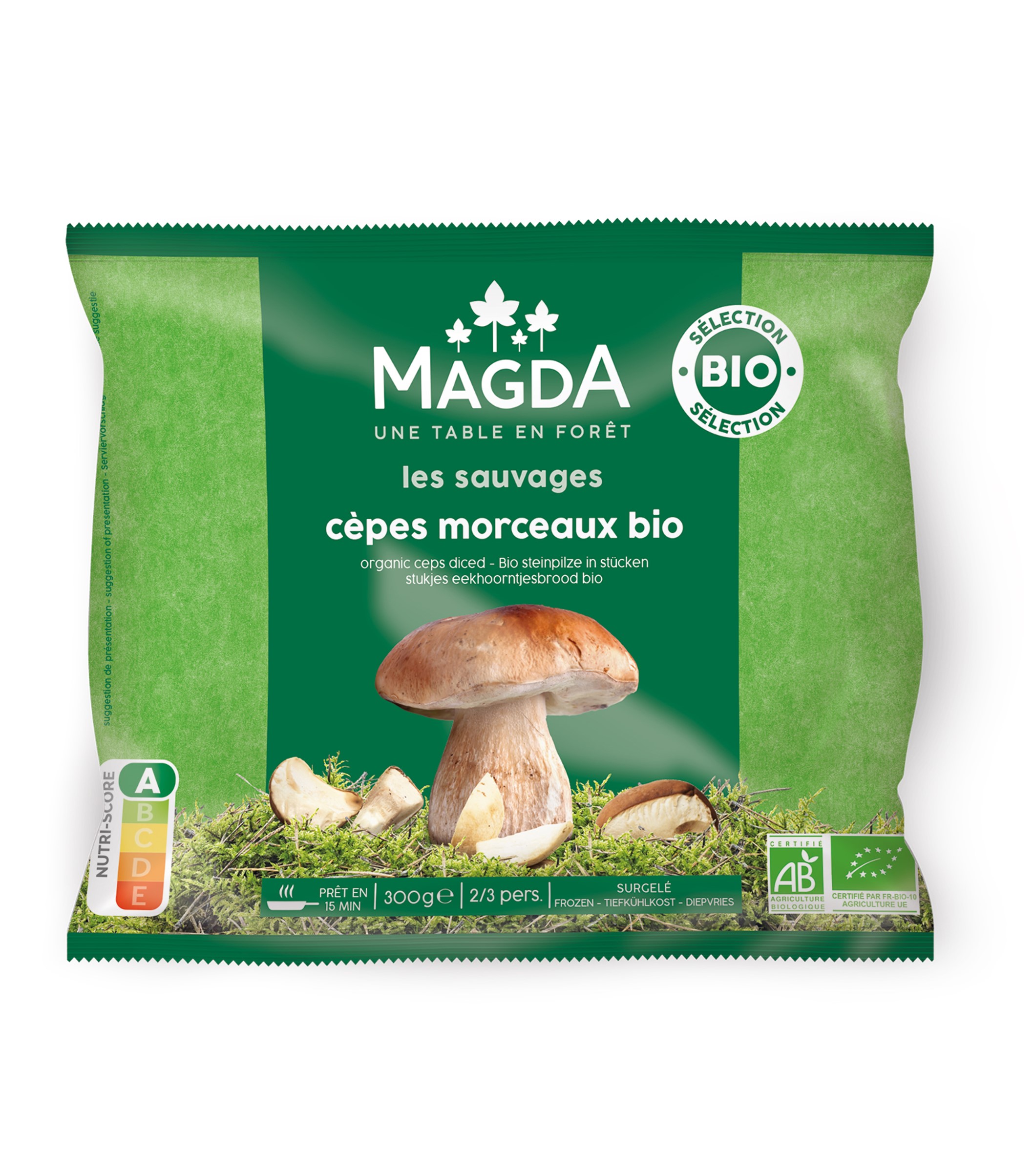 demi-cèpes coupés 300g magda