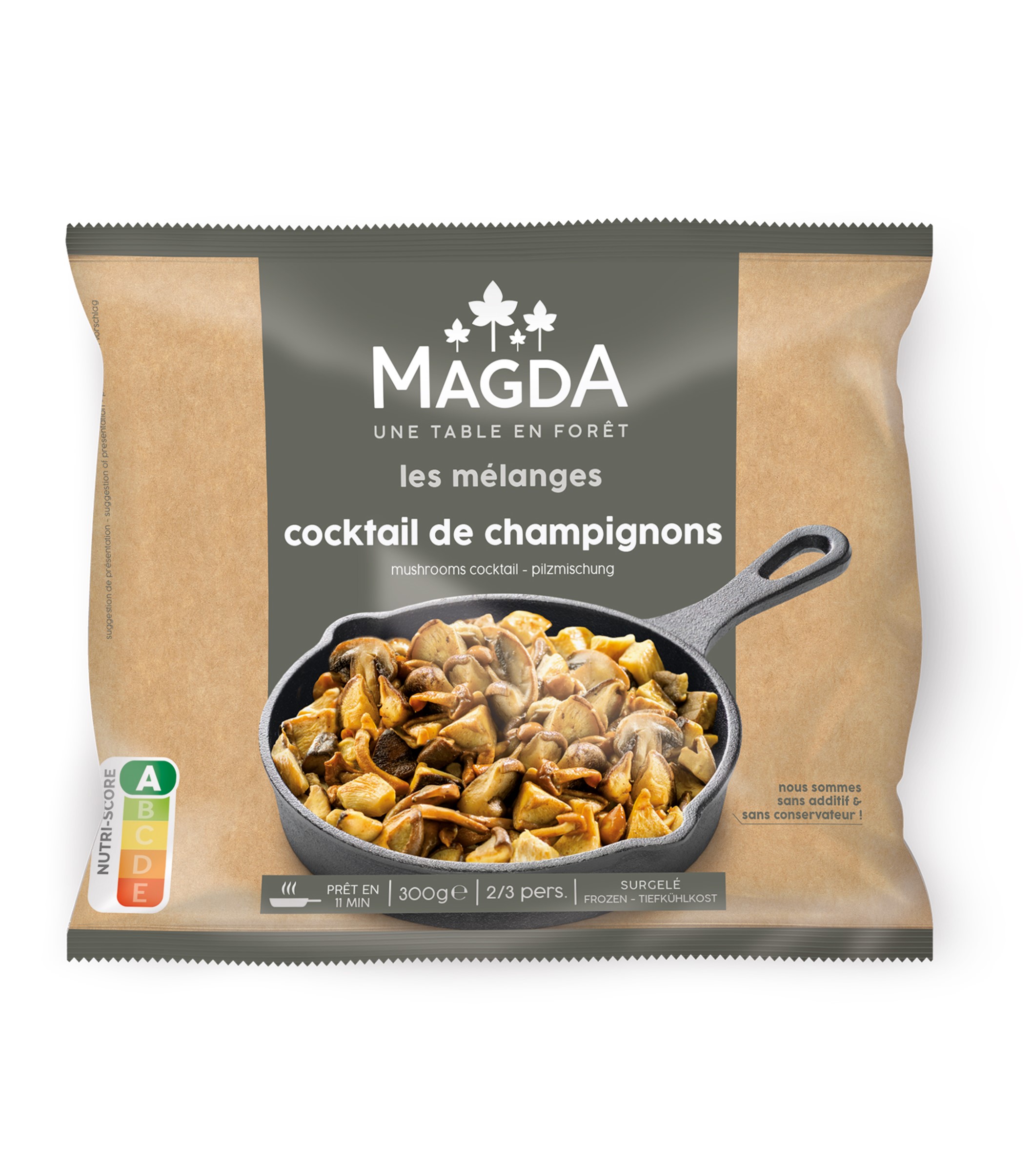 cocktail de champignons surgelés MAGDA