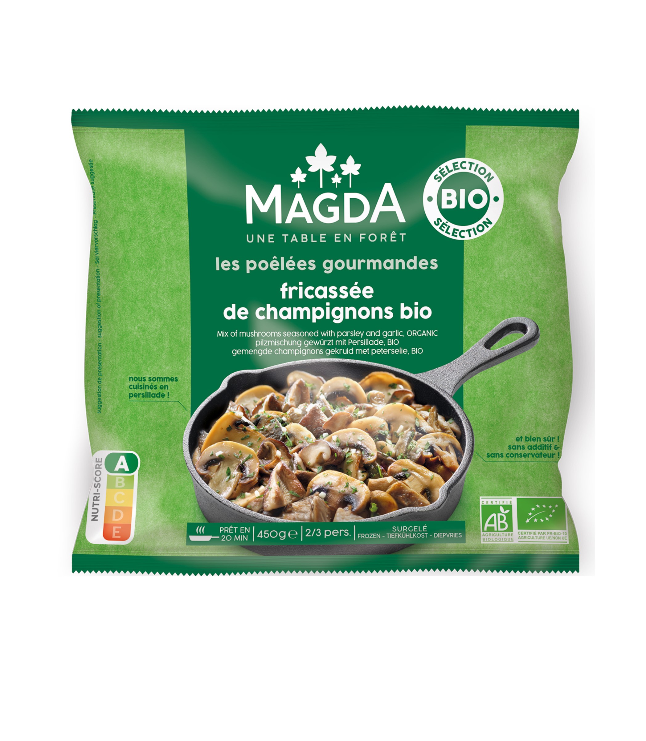 Mushroom mix with asparagus Magda