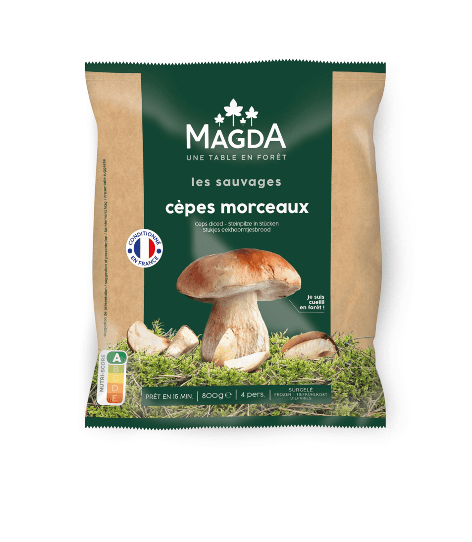 cèpes morceaux sauvages surgelés magda