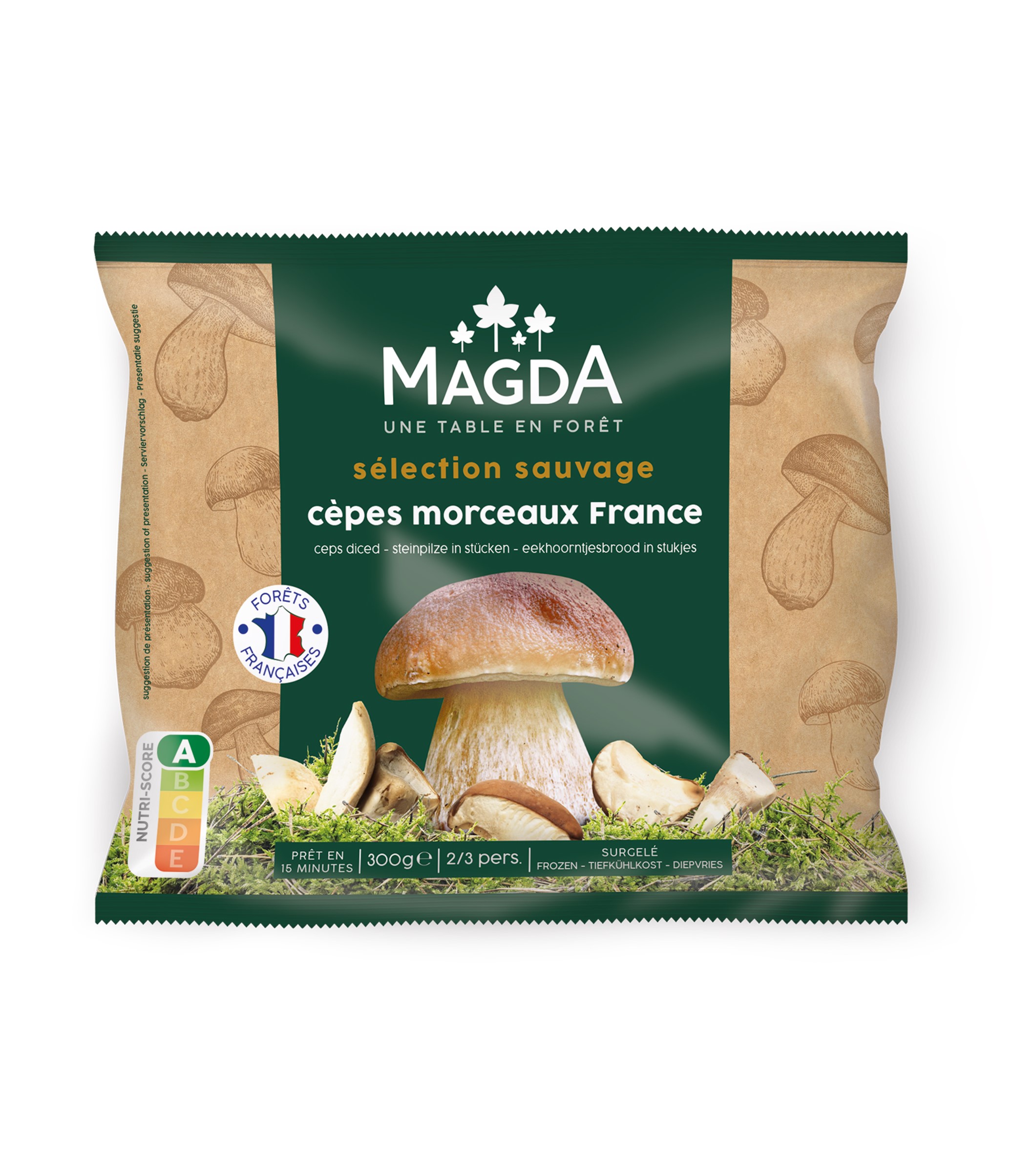 demi-cèpes coupés 300g magda